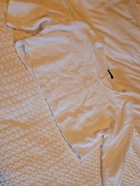 Bella Amore Cream Ribbed Knit Crop Top  One Size